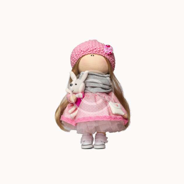 Pink tilda doll